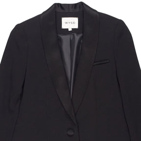 Wyse Black Blazer Jacket