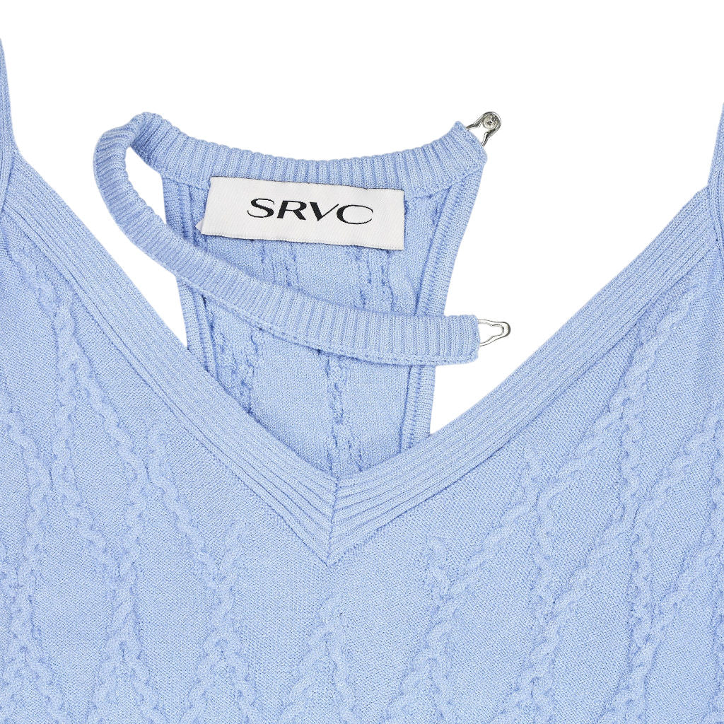 SRVC Blue Knitted Dress