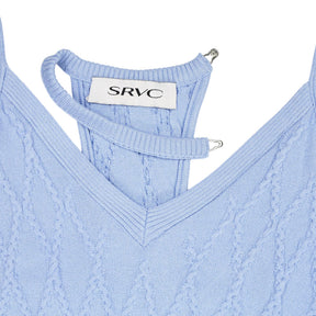 SRVC Blue Knitted Dress