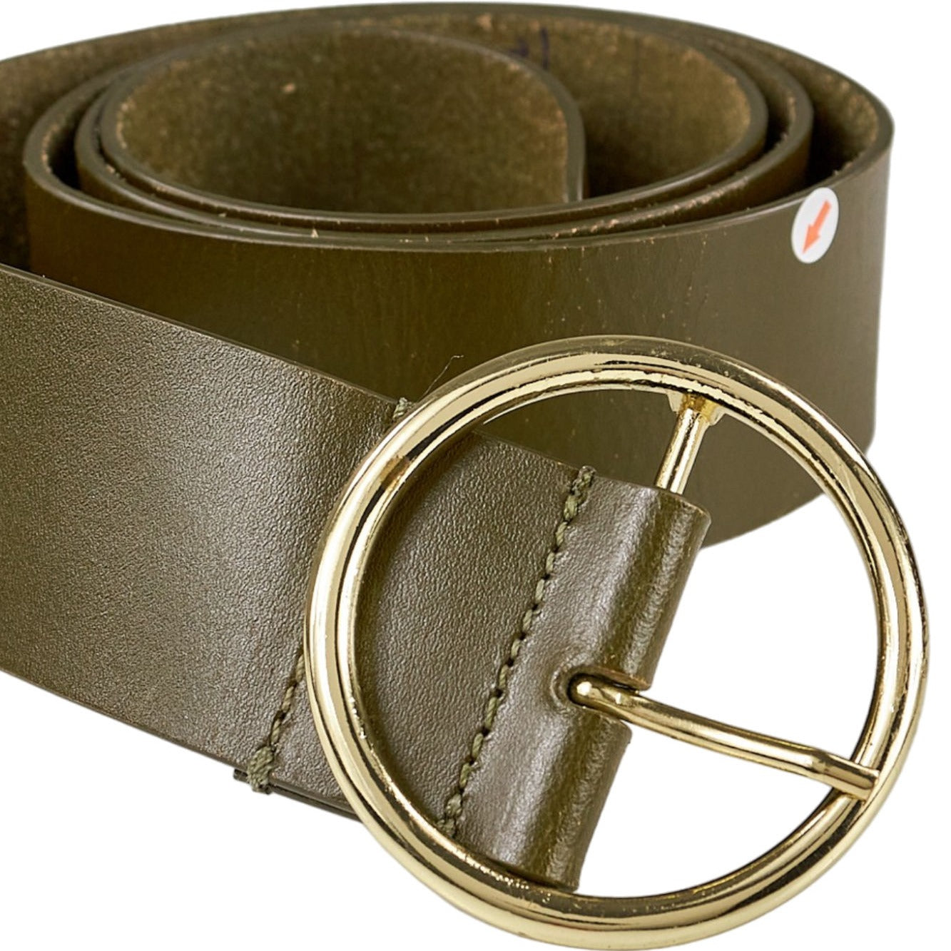 Wyse Olive Leather Belt