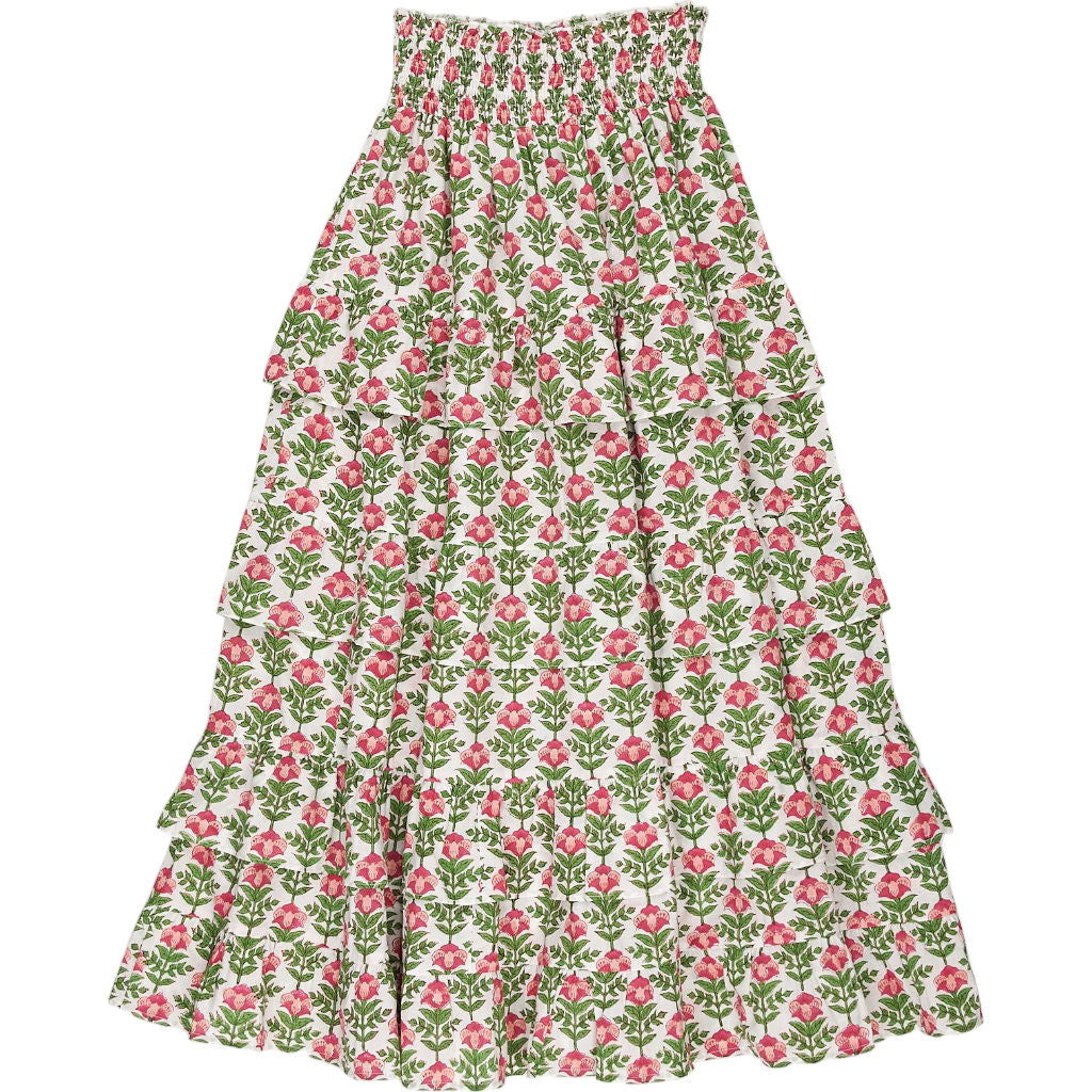 Pink City Prints Taffy Rose Cotton Skirt