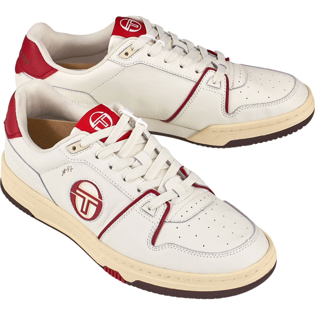 Sergio Tacchini White Red Prime Shot Trainers