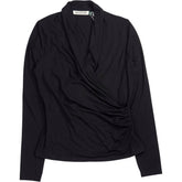 Baukjen Black Gylda Wrap Top