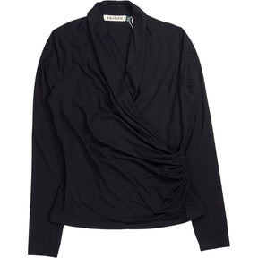 Baukjen Black Gylda Wrap Top