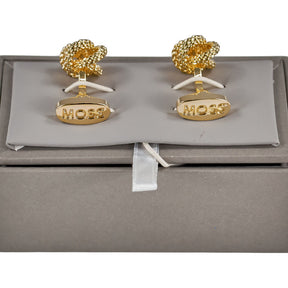 Moss Gold Tone Knot Cufflinks