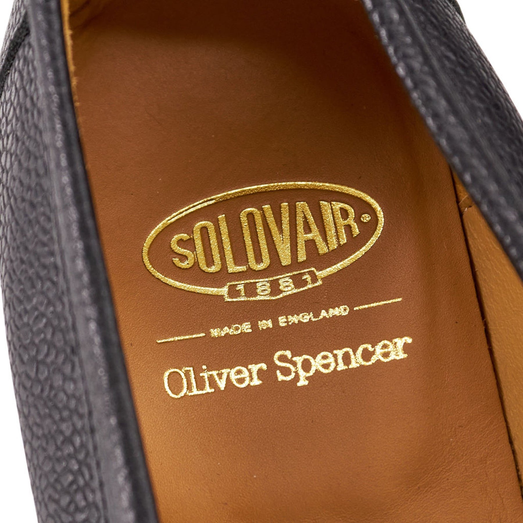 Oliver Spencer Solovair Black Leather Loafers