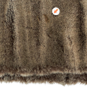 Jane Norris Brown Faux Fur Coat