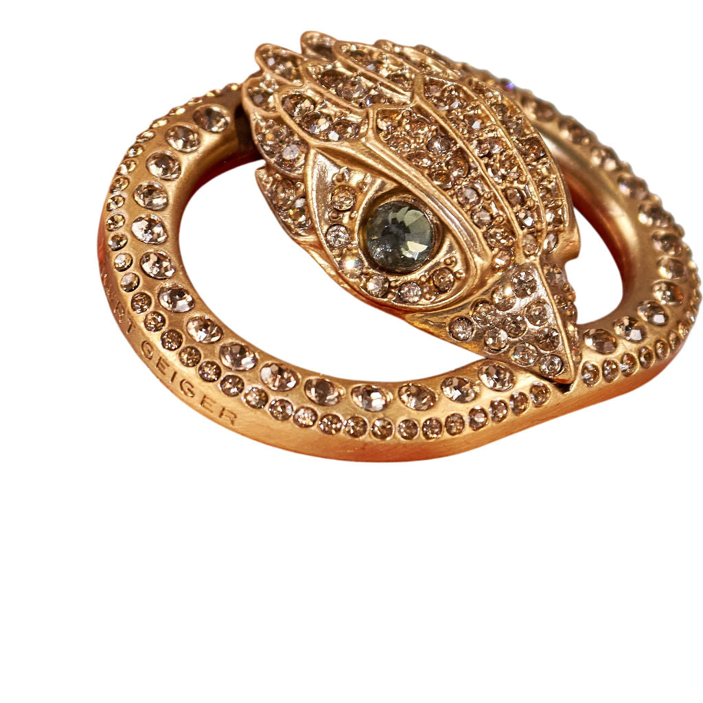 Kurt Geiger Orange Croc Print Chelsea Sandals