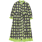 Pink City Prints Green Tilly Dress