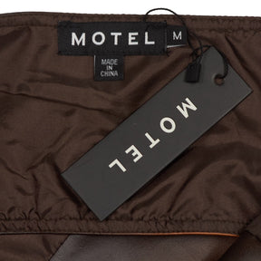 Motel Brown Halter Neck Top