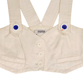 Sonia Rykiel Cream Floral Pinafore Dress