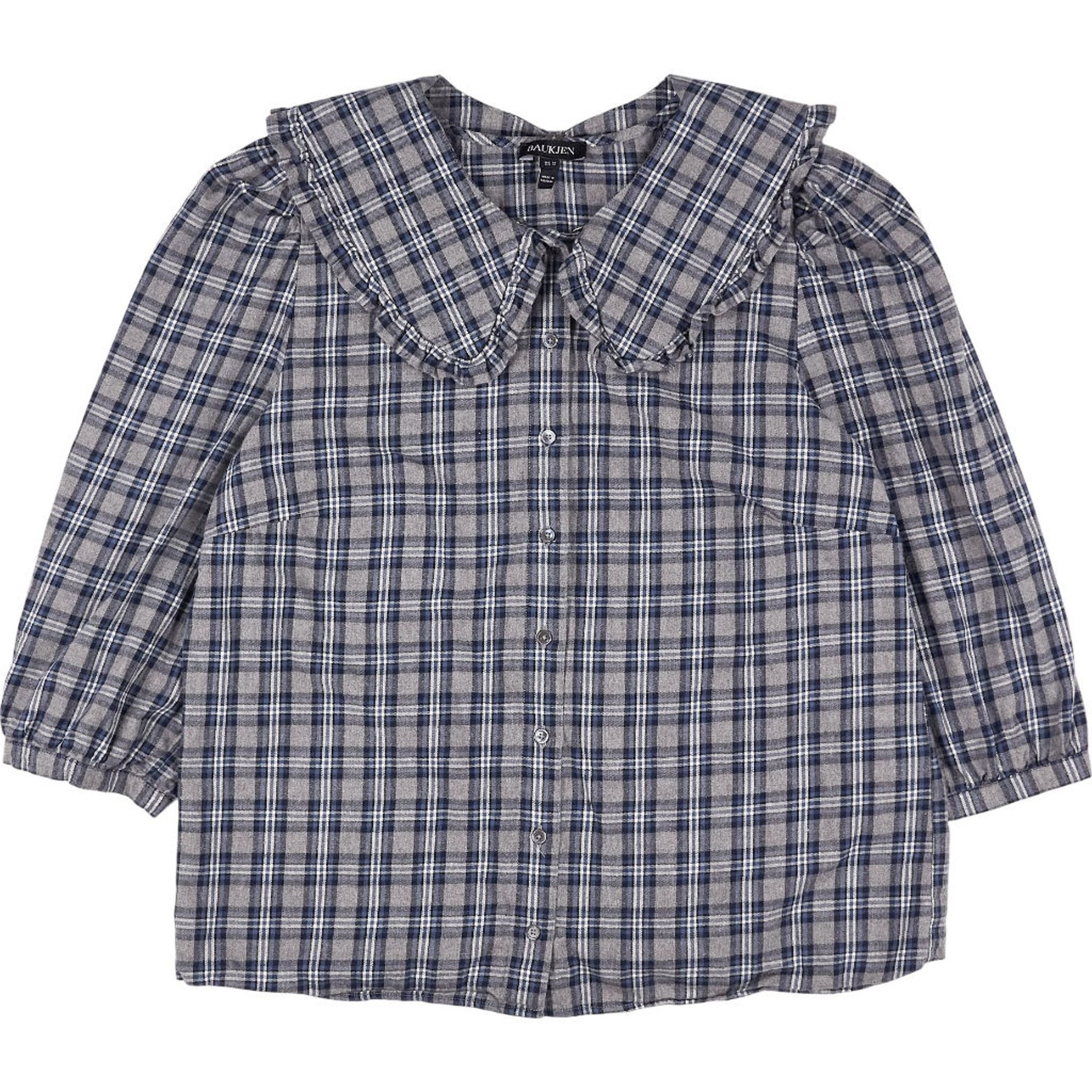 Baukjen Blue Check Blouse