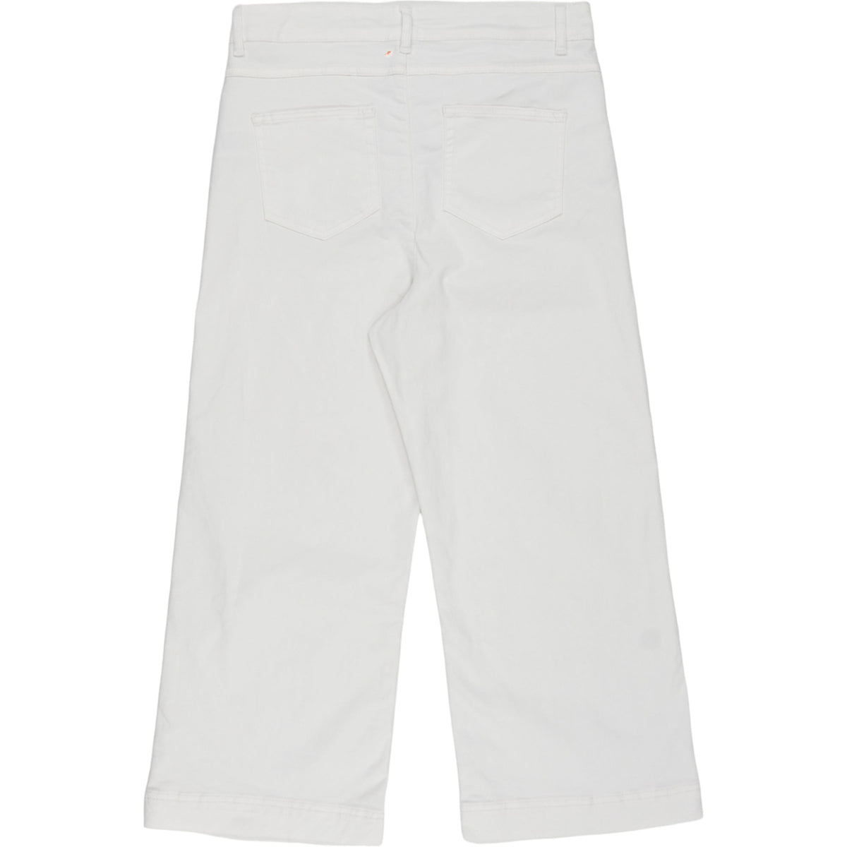 NRBY White Cropped Trousers