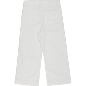 NRBY White Cropped Trousers