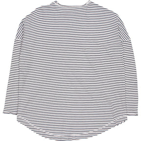 NRBY White Striped Long Sleeve Top