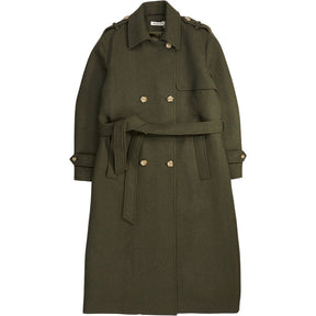 Baukjen Dark Olive Ingrid Belted Trench Coat