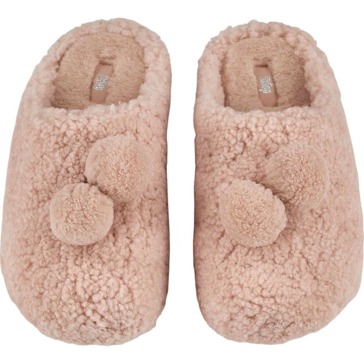FitFlop Pink Shuv Pom Pom Clogs