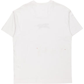 Givenchy White Cotton T-Shirt Feather Print
