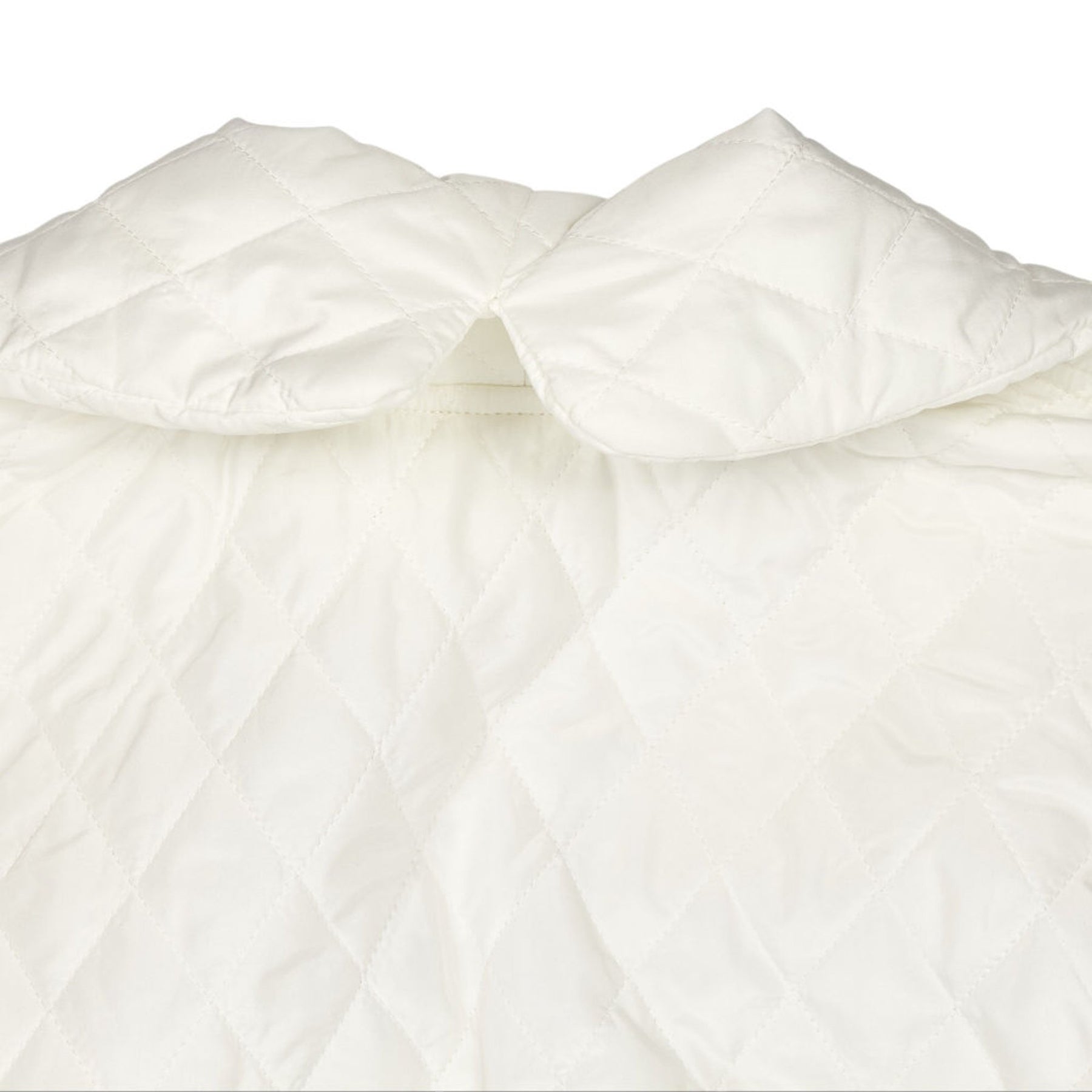 Norma Kamali White Quilted Robe Coat
