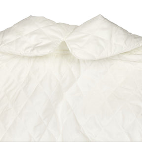 Norma Kamali White Quilted Robe Coat
