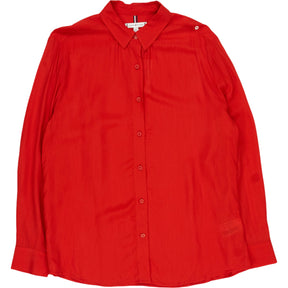 Tommy Hilfiger Red Viscose Woven Shirt