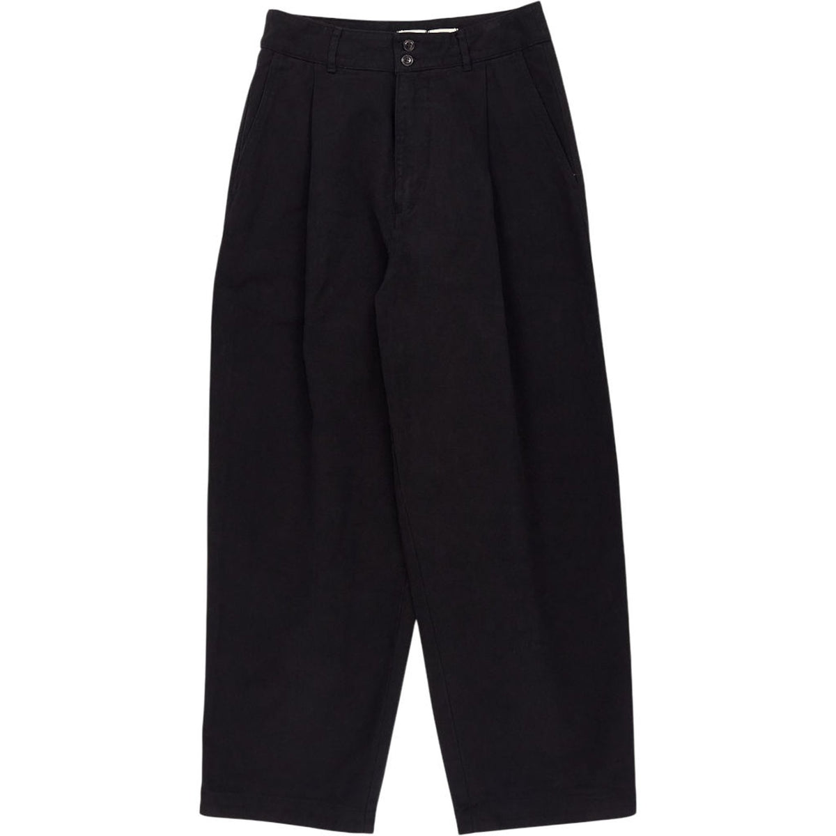 Girls of Dust Black Cotton Trousers