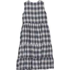 Baukjen Navy White Check Dress