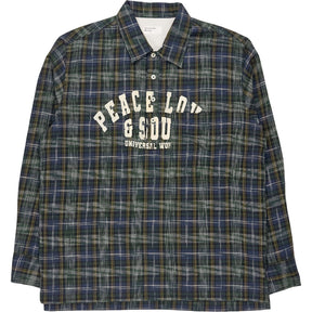 Universal Works Blue Green Check Shirt