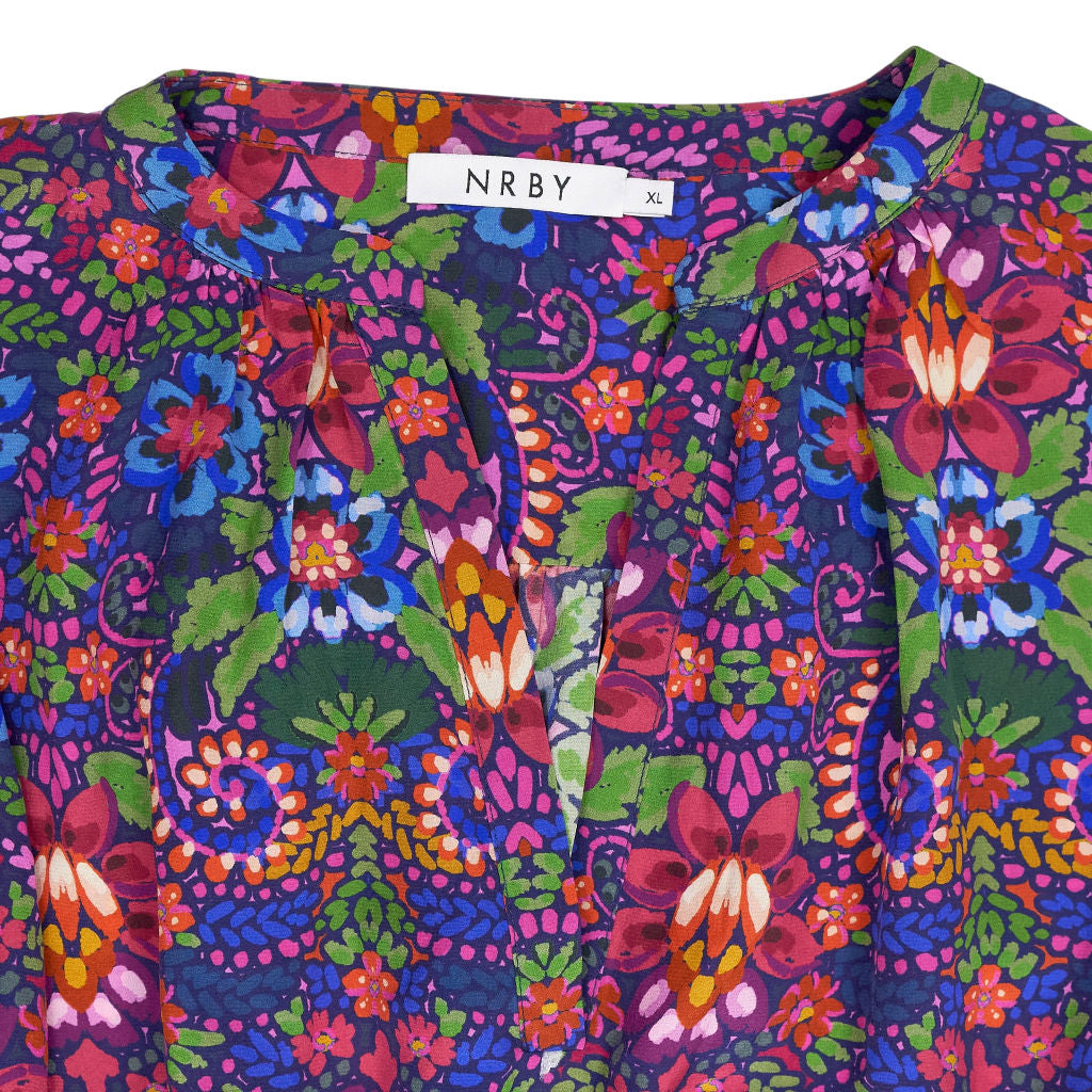 NRBY Multicolour Floral Silk Dress