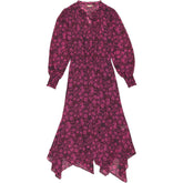 Hush Pink Floral Midi Dress
