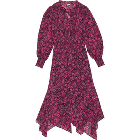 Hush Pink Floral Midi Dress