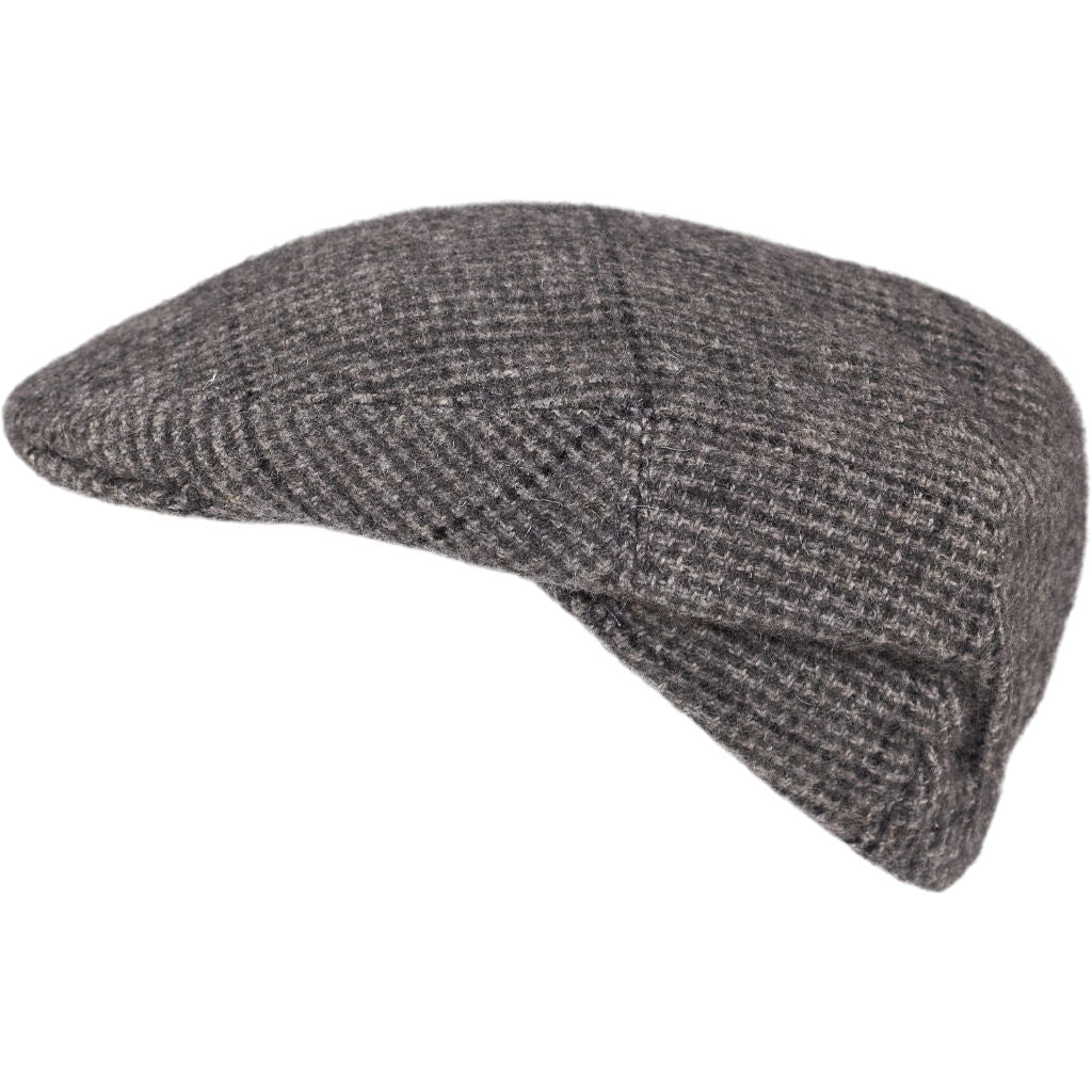 Bates Grey Check Cashmere Cap