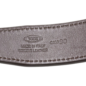 Tods Brown Braided Leather Belt