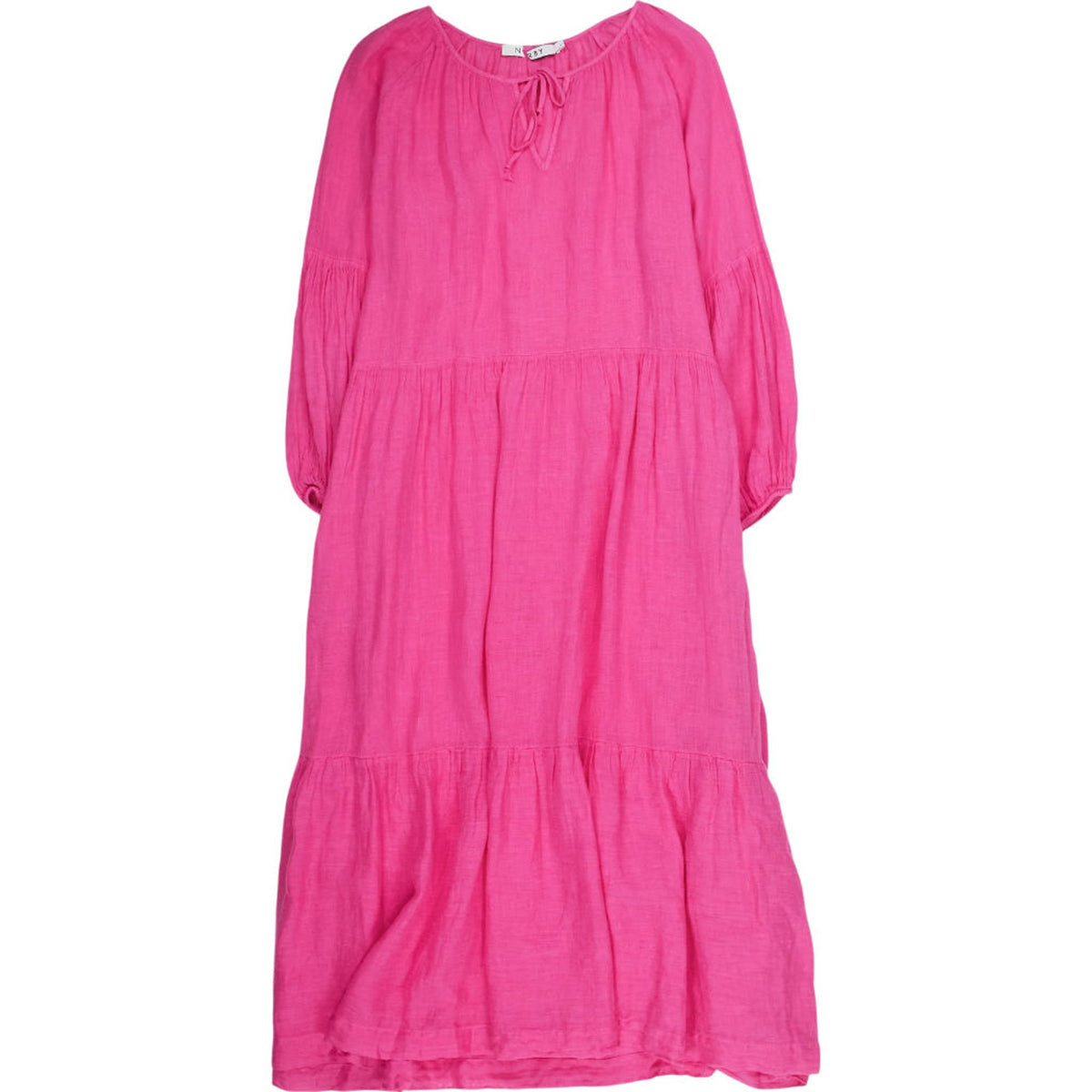NRBY Pink Tiered Maxi Dress