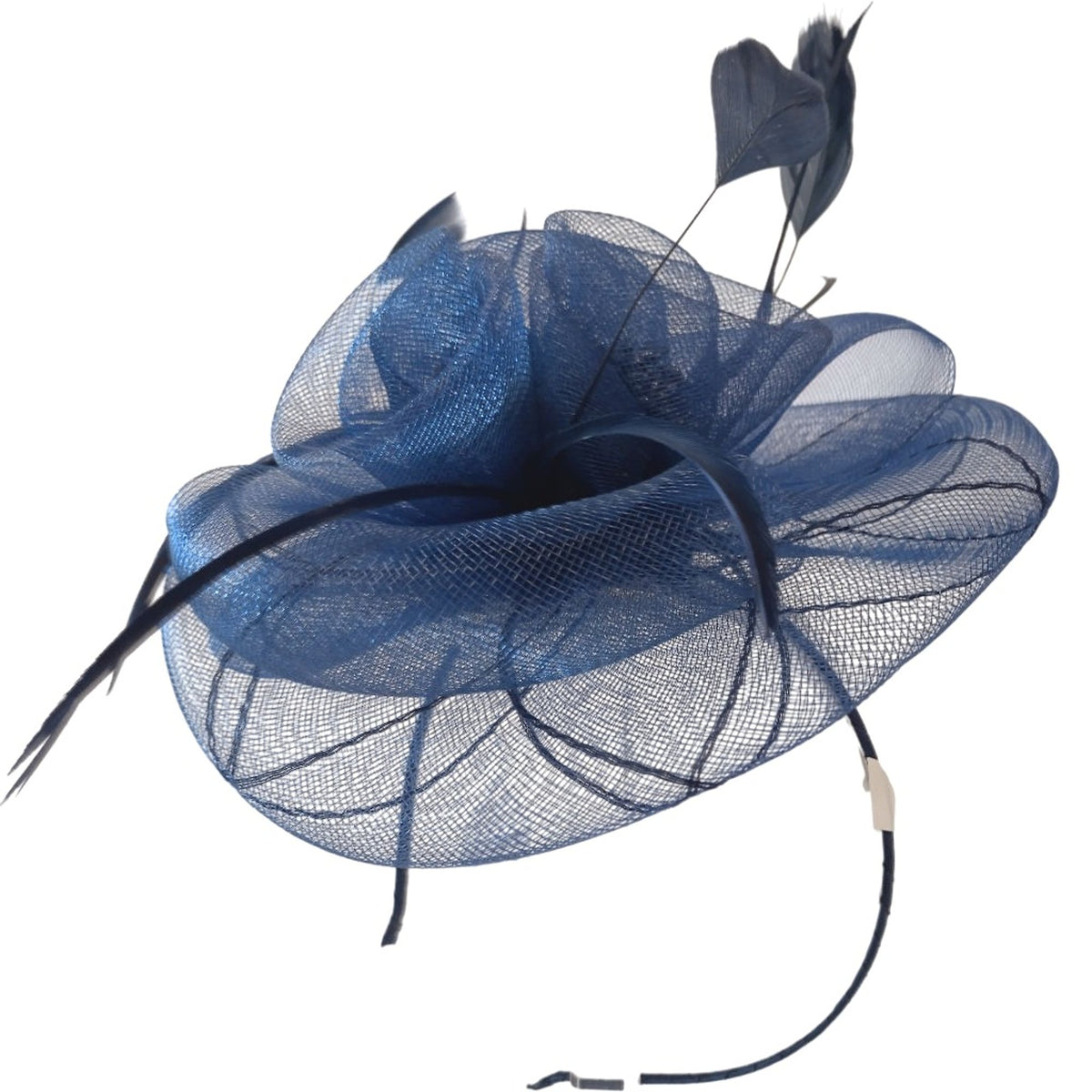 Magpie Accessories Navy Feather Fascinator