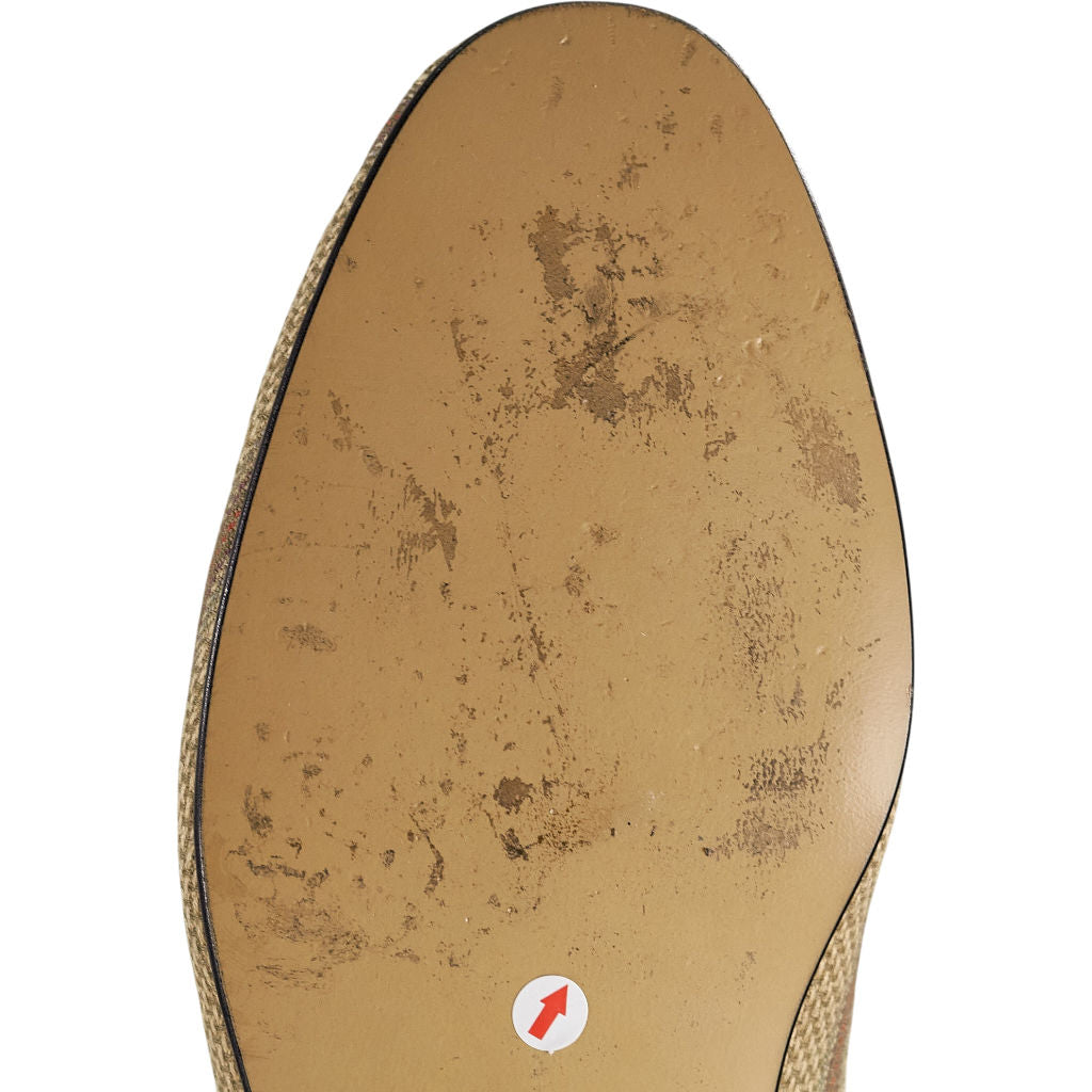 Bowhill & Elliott Brown Stripe Tweed Slippers