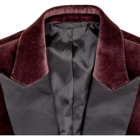 Moss Burgundy Velvet Jacket