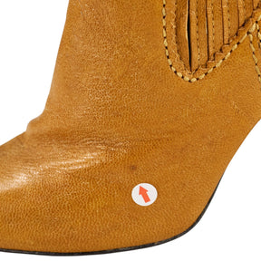 Dolce & Gabbana Yellow Leather Knee-High Boots EU 36