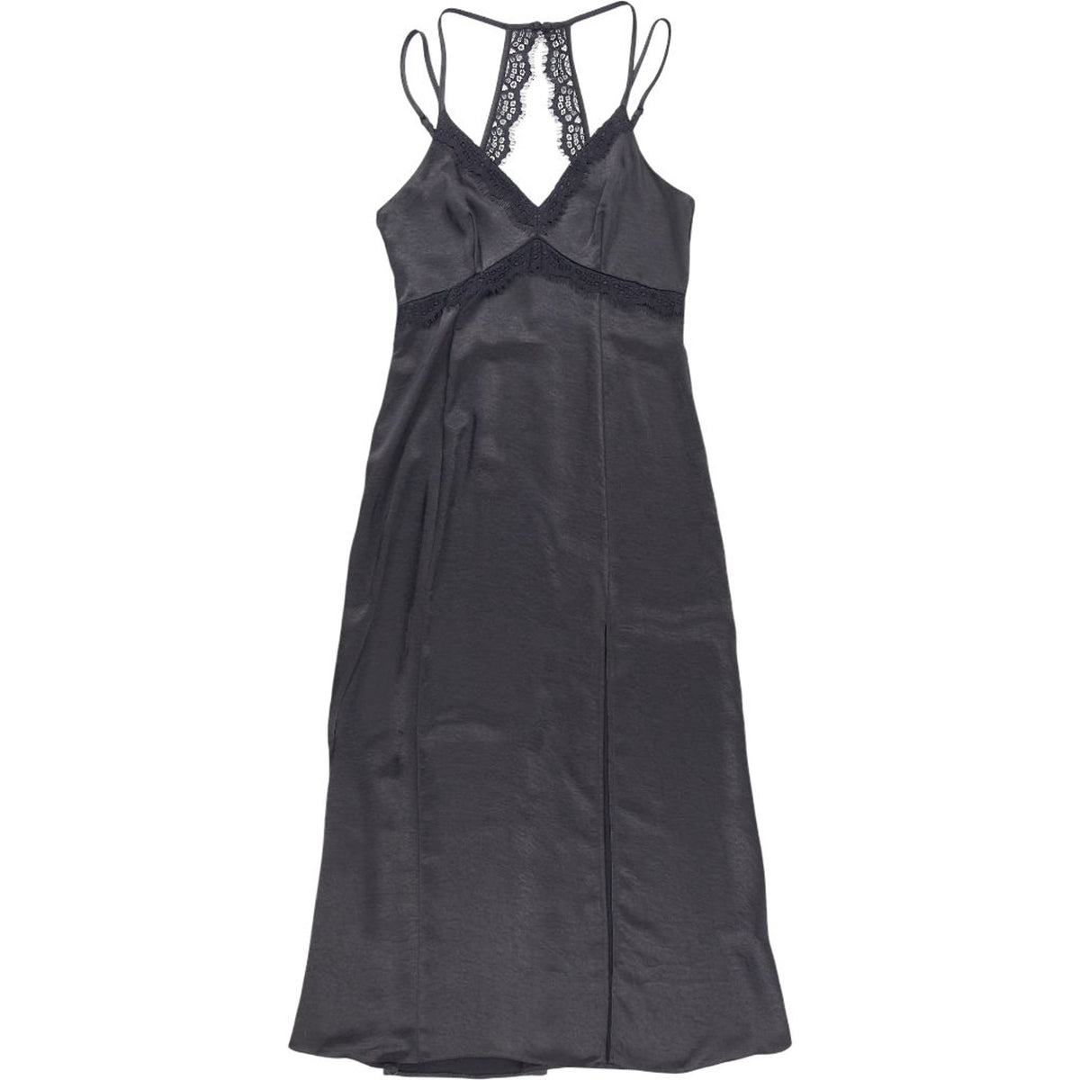 Omnes Black Lace Midi Dress