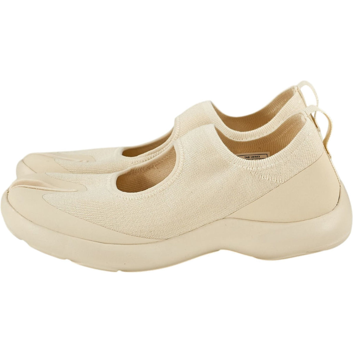 Tabi Off-White Flat Sneakers