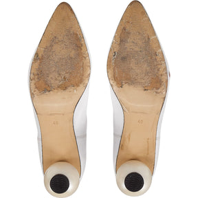 Mother of Pearl White Ankle Boots EU 40