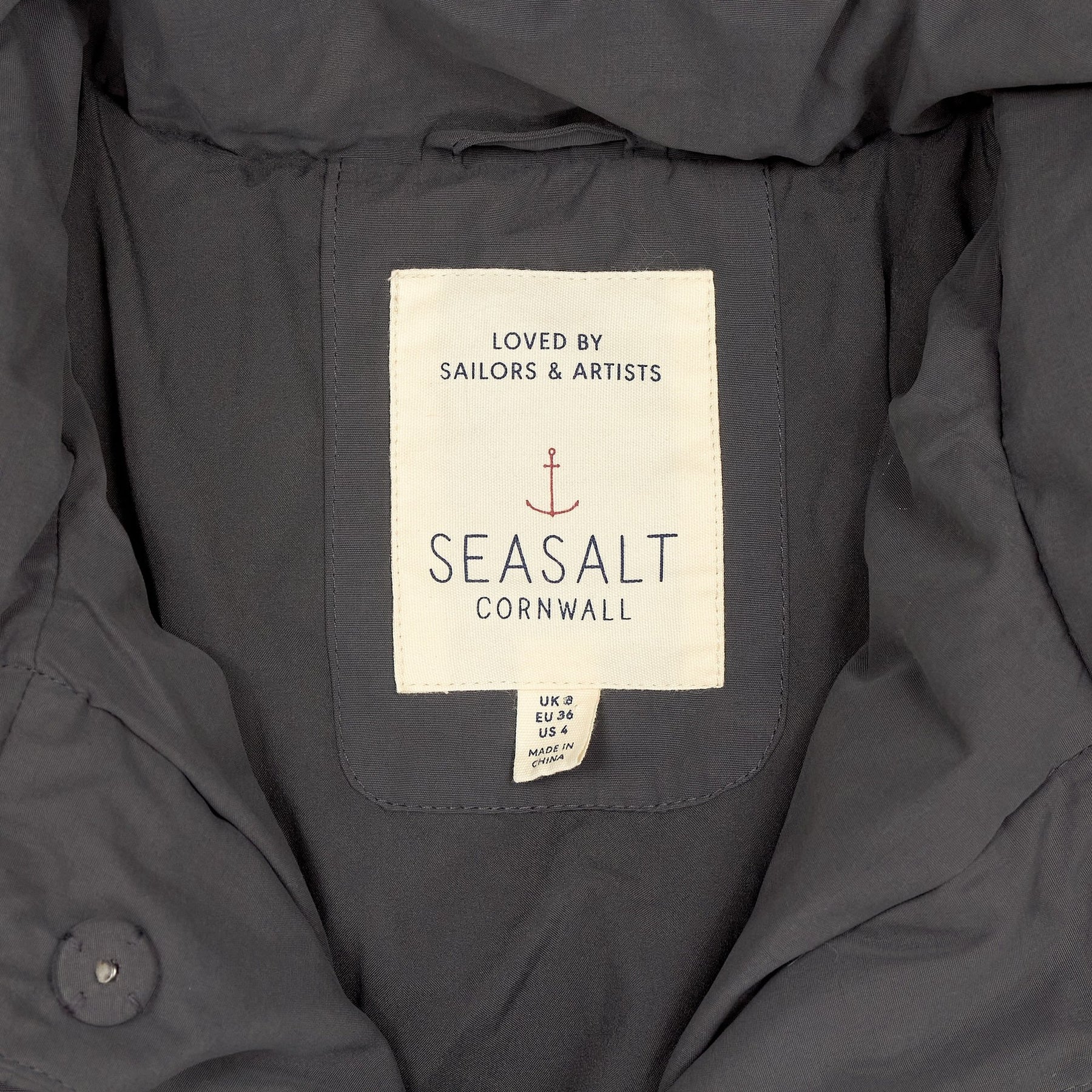 Seasalt Cornwall Grey Puffer Jacket