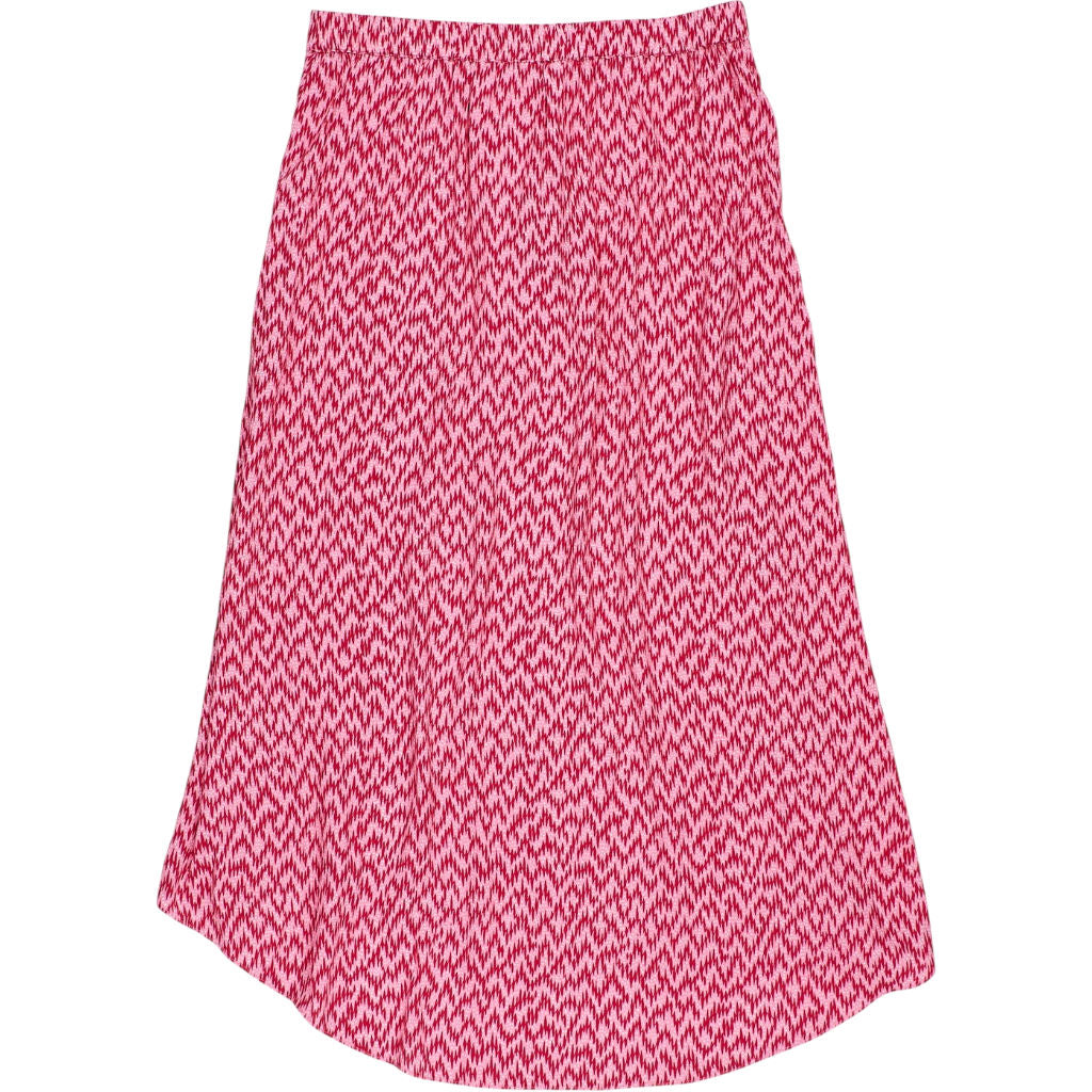 Hush Pink Zig Zag Midi Skirt