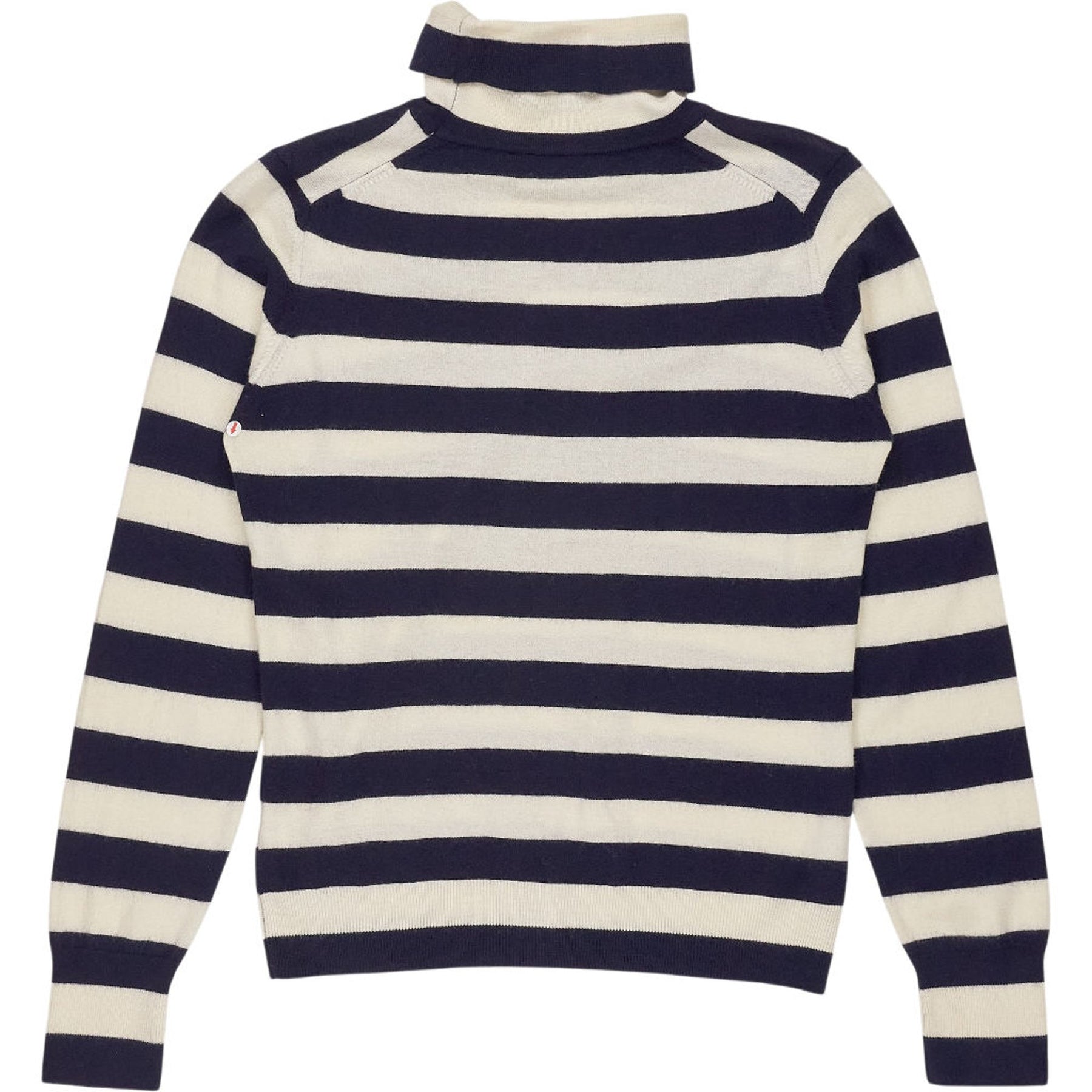 ME+EM Blue Cream Stripe Turtleneck Jumper