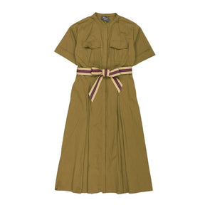 Wyse Khaki Shirt Dress 100% Cotton