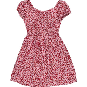 Motel Peach Red Ditsy Butterfly Galova Dress
