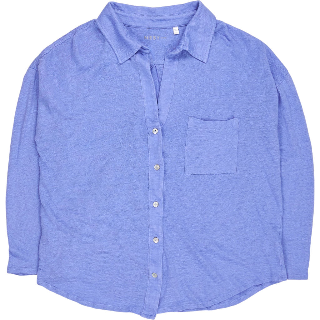 NRBY Blue Linen Shirt