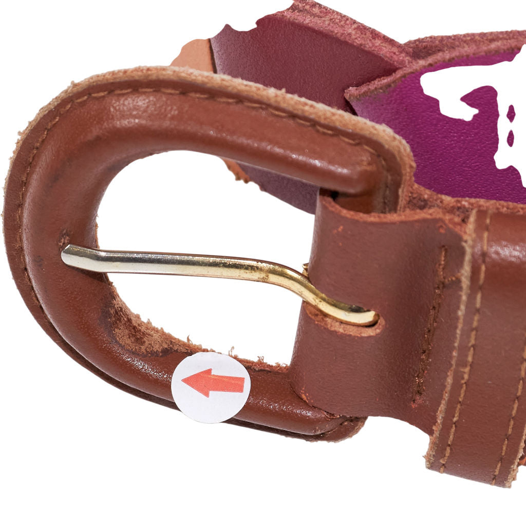 Crisis Multicolour Genuine Leather Belt Medium