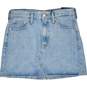 Tommy Jeans Light Blue Izzie Mini Denim Skirt