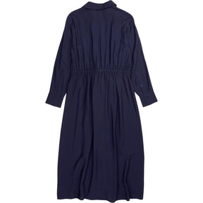 Hush Navy Maya Front Tie Midi Dress
